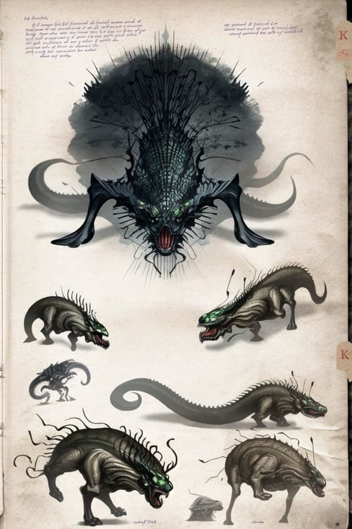 图鉴-克苏鲁怪物-Cthulhu by 师叔 on Tensor.Art