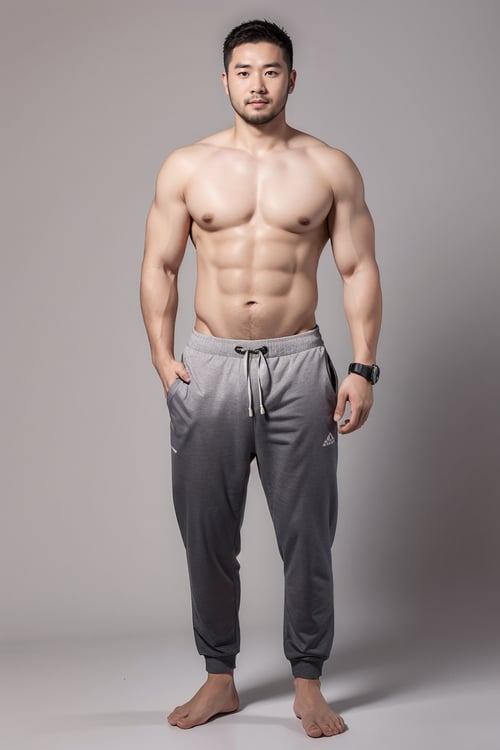 肌肉壮熊胖熊（年轻版）_male_type_男性肌肉帅哥 by 你的虚拟男朋友 on Tensor.Art