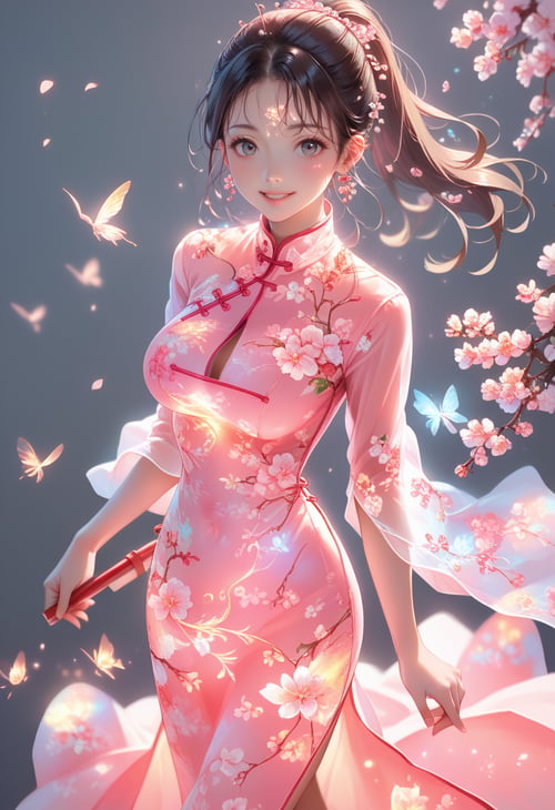 Glowing Cheongsam(China Dress) by miaomiao on Tensor.Art