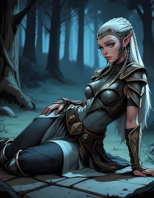 Aaliatep: Elves Soleil Comics by lambl on Tensor.Art
