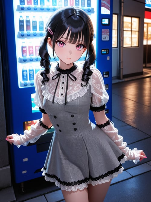 Lace frills short dress 2 by luxiaoai on Tensor.Art