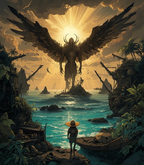 Home of The Ancients - Background / Character Crea by inknoir on Tensor.Art