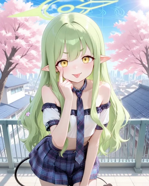 plaid school-uniform style set by reprinter on Tensor.Art