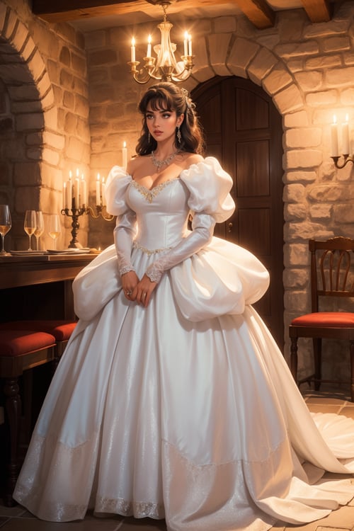 Sarah's Lamé Iridescent Ballgown | Labyrinth(1986) by miaomiao on Tensor.Art