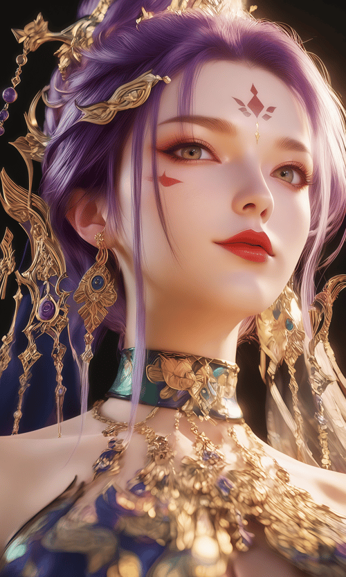 紫衣南宫锦 by 南风知我意 on Tensor.Art