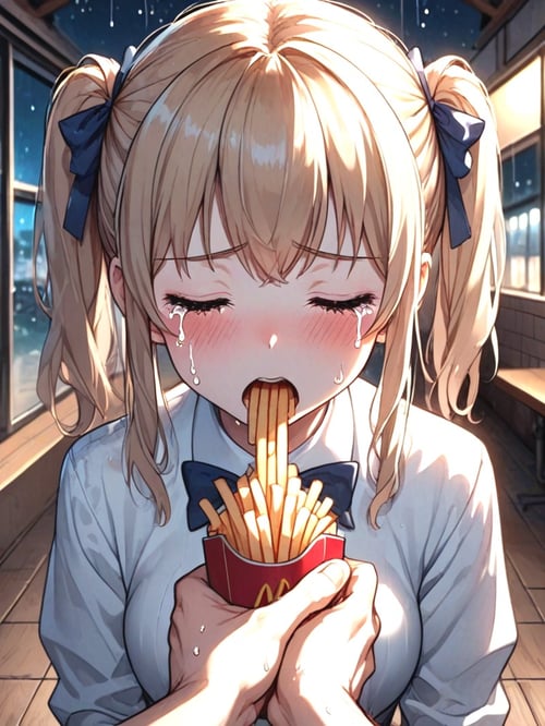girl hate soggy fries by 鬼畫符 on Tensor.Art