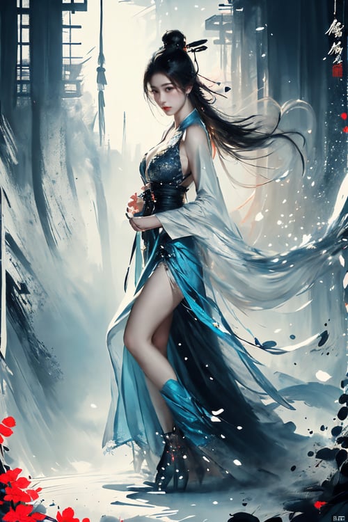 水墨古风-水墨国风lora by 小资AI画廊 on Tensor.Art