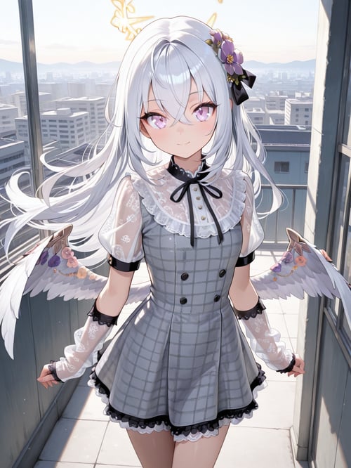 Lace frills short dress 2 by luxiaoai on Tensor.Art
