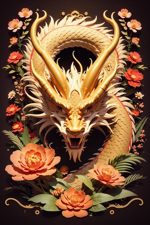 龙腾花间_v1.0  by hebiao_263 on Tensor.Art