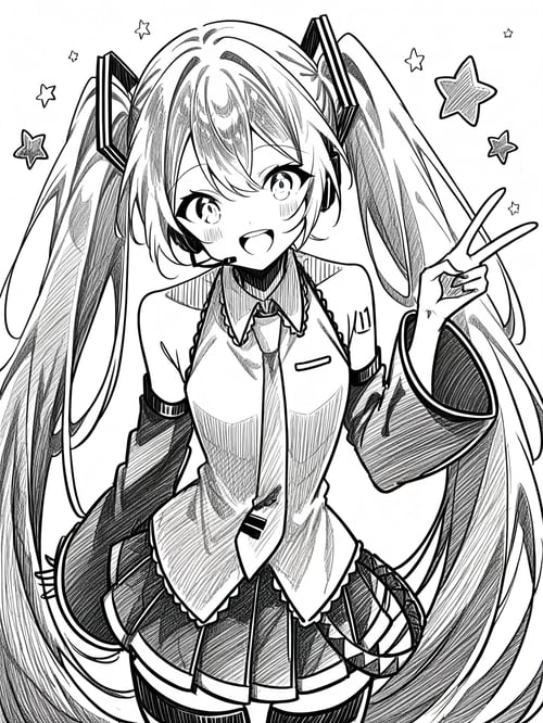 ペン画風LoRA - PenDrawing Memiha XL | Animagine XL 4.0 by 樺野めみは on Tensor.Art