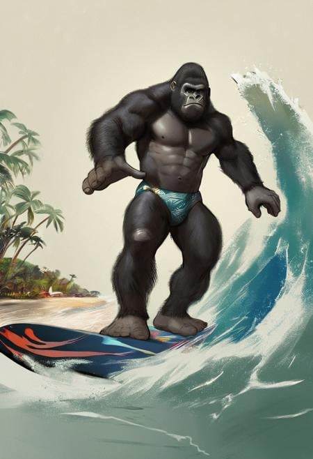 Manyl gorilla by Goat22 on Tensor.Art