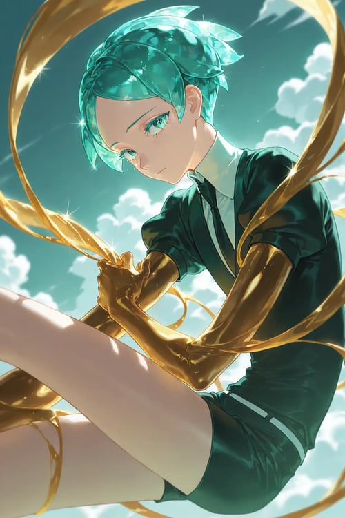 Phosphophyllite Golden arms (Land of the Lustrous) by reprinter on Tensor.Art