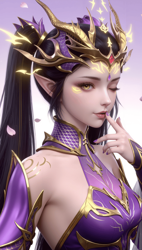 DJ_紫妍-新建模-龙皇-斗破苍穹 by DJ大江东去 on Tensor.Art
