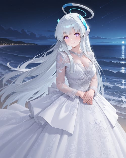 Wedding dress: The Silver Queen by miaomiao on Tensor.Art