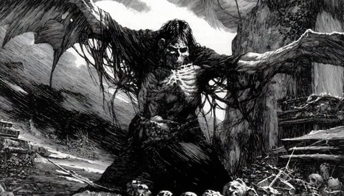 Berni Wrightson Illustrations from Frankenstain st by inknoir on Tensor.Art