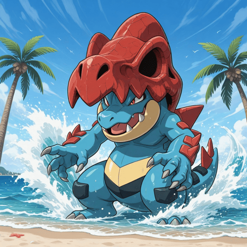 ポケモン メガオーダイル PixAI版LoRA by スライムナイト on Tensor.Art