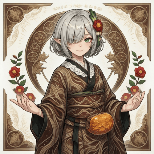 衣装LoRA コロッケ蕎麦衣装 PixAI版LoRA by スライムナイト on Tensor.Art