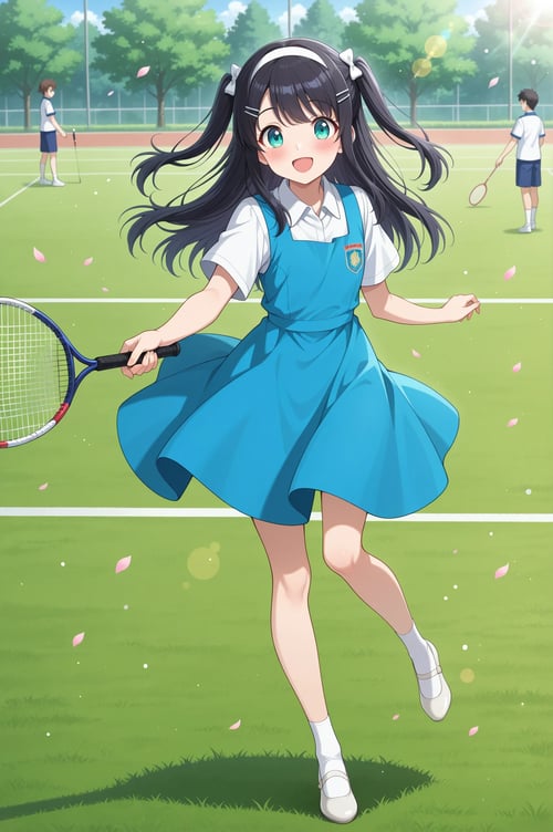 Malaysian School Uniform (Pinafore Dress) by Alicelingmika on Tensor.Art