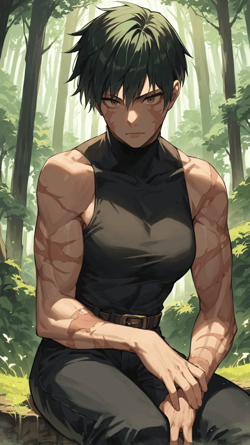 Maki Zenin Post Shibuya (Jujutsu Kaisen) - XPHG by GleamingBlue on Tensor.Art