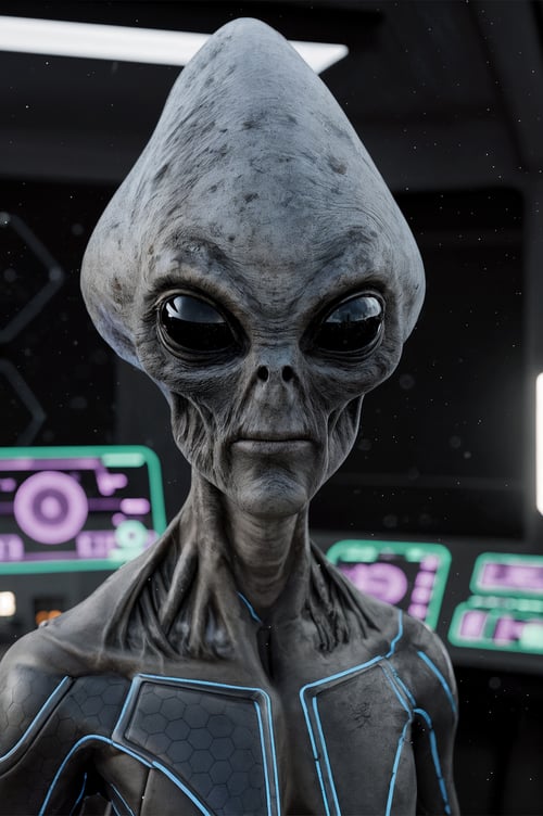 GRAY ALIEN by XOBTRA on Tensor.Art