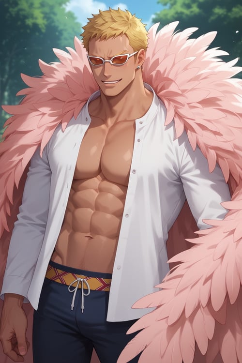 Don Quixote Doflamingo | One Piece (PonyXL) by Blake - Can't Take a Break 😁✌️ on Tensor.Art