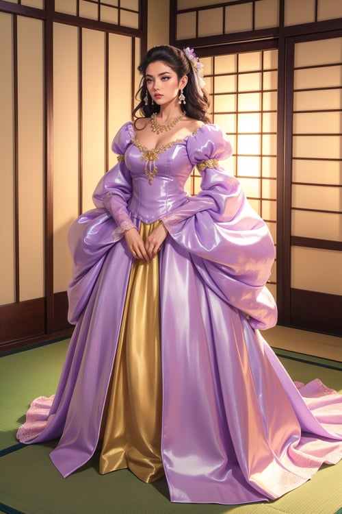 Sarah's Lamé Iridescent Ballgown | Labyrinth(1986) by miaomiao on Tensor.Art