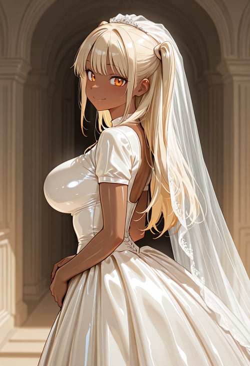 Latex Wedding Dress by miaomiao on Tensor.Art