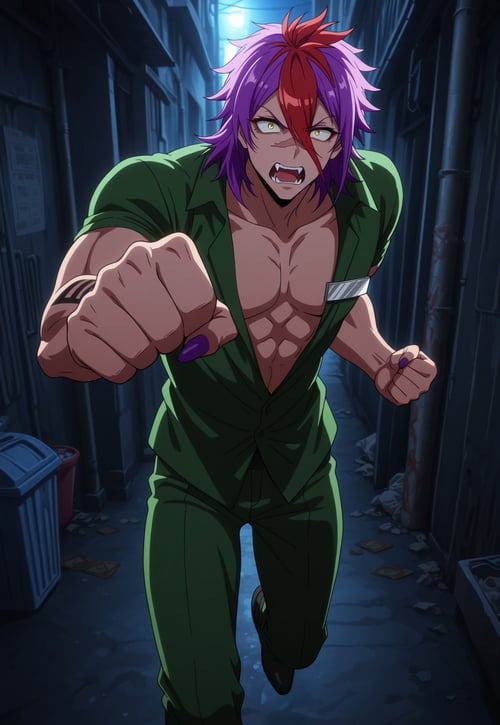 Rock (3 Outfits + 3 Hairstyles) - Nanbaka by Min on Tensor.Art