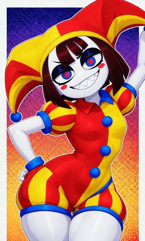 Evil Pomni // The Amazing Digital Circus by user_874754251056777575 on Tensor.Art