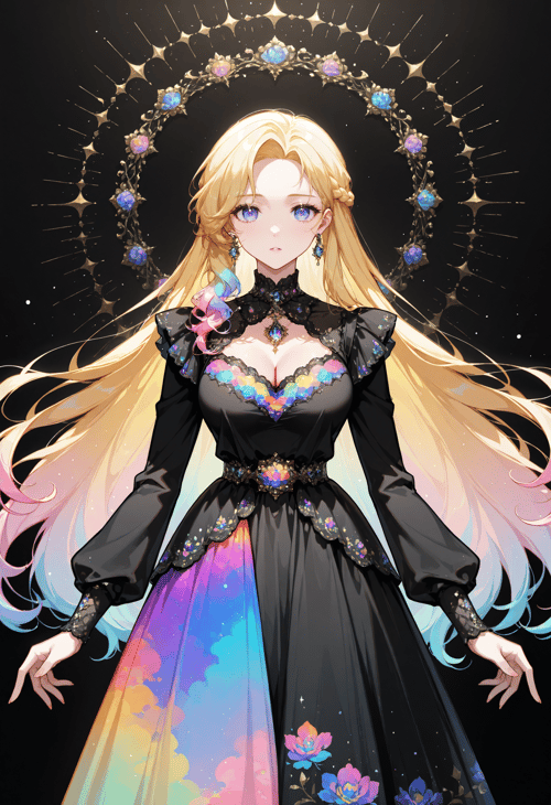 Black Opal Dress by miaomiao on Tensor.Art