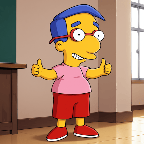 Bart Simpson & Milhouse Van Houten by ShoOmoeru on Tensor.Art