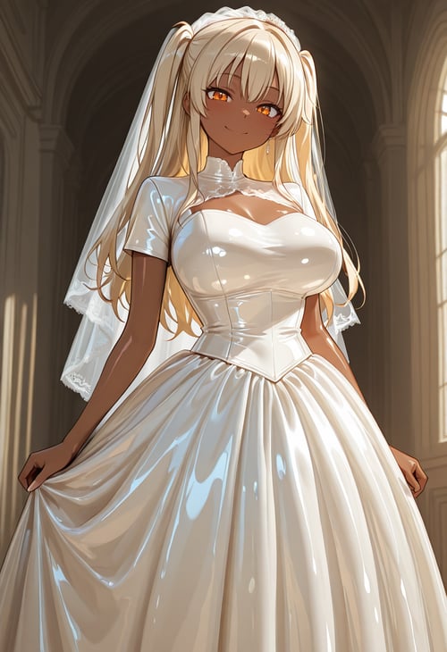 Latex Wedding Dress by miaomiao on Tensor.Art