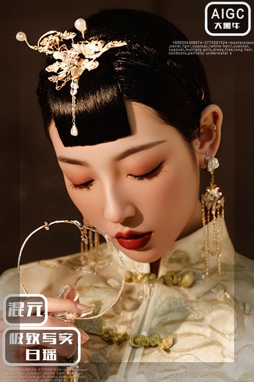 混元极致写实-白瑶 by 大黑牛AI on Tensor.Art