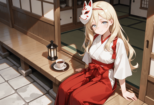 巫女さん / IL_miko - clothing by Min on Tensor.Art