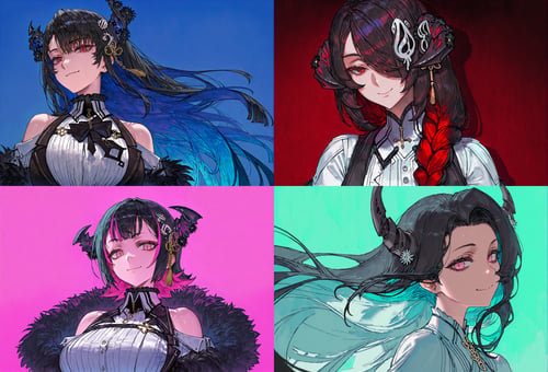 Ravencrofts (Malpha, Aradia, Mamarissa) for Illust by user_723911206095672842 on Tensor.Art