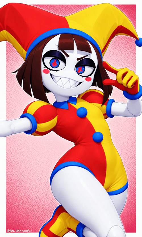 Evil Pomni // The Amazing Digital Circus by user_874754251056777575 on Tensor.Art