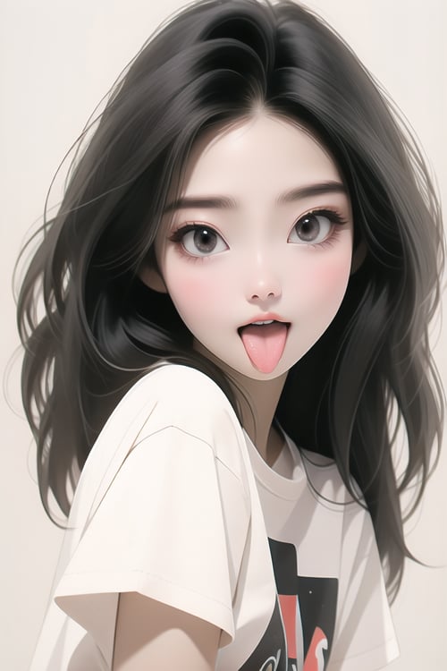 俏皮吐舌头 by 写实模型er on Tensor.Art
