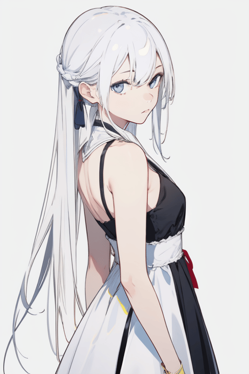 White Nouveau (Style Test) by OrangePunk on Tensor.Art