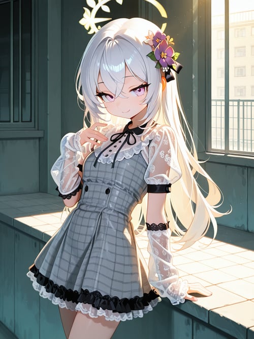 Lace frills short dress 2 by luxiaoai on Tensor.Art