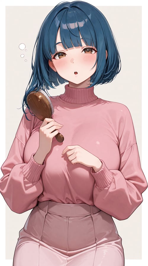 Brushing/Combing Own Hair by reprinter on Tensor.Art