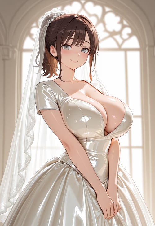 Latex Wedding Dress by miaomiao on Tensor.Art