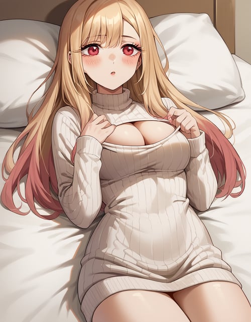 Open-Chest Sweater (Clothing) - Nochekaiser881 by GleamingBlue on Tensor.Art