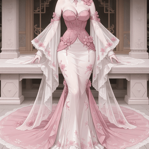 PinkFlowerDress by reprinter on Tensor.Art