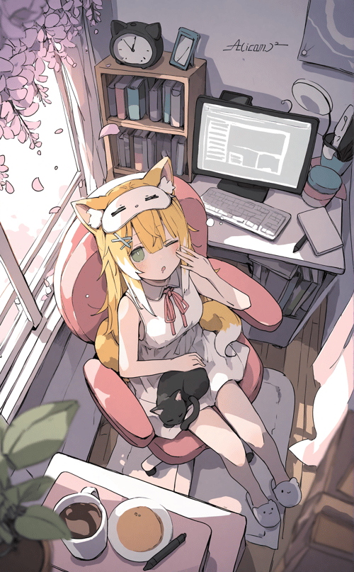 [平涂插画]艺术家风格化 by Nano on Tensor.Art