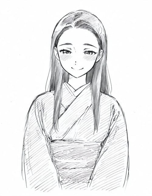 Mori Kaoru sketch style by 子行将夜 on Tensor.Art