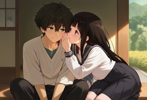 (IL Pose) Whispering in Ear | 悄悄话 耳语 by Akiseki on Tensor.Art