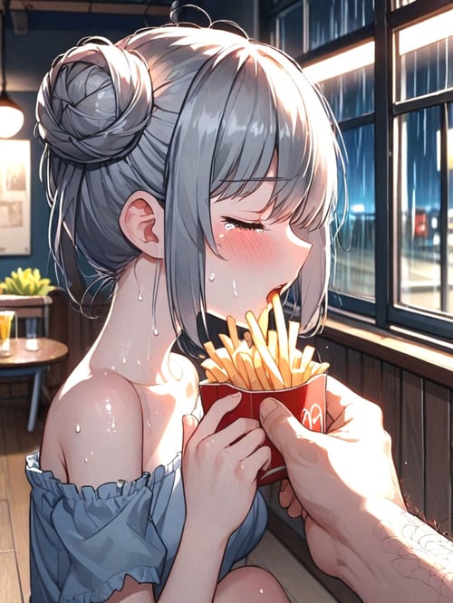 girl hate soggy fries by 鬼畫符 on Tensor.Art