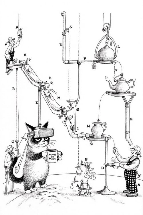 Rube Goldberg 1 CapD6Cos5 2025-02-10 23:04:13 by NobodyButMeow on Tensor.Art