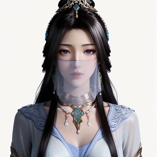 DJ_紫灵-新建模-白衣-凡人修仙传 by DJ大江东去 on Tensor.Art