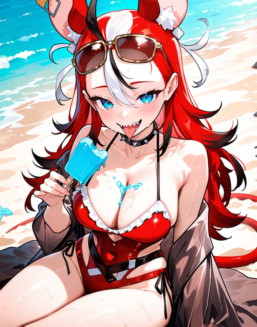Hakos Baelz Holonatsu Paradise Illustrious XL by benkyoudekinai on Tensor.Art